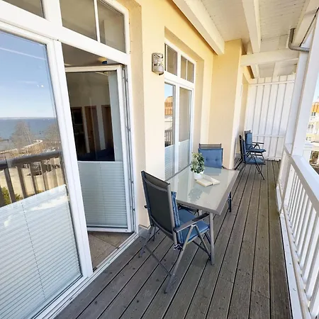 Villa Bergfrieden Whg 06 Mit Balkon & Meerblick *