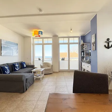Villa Bergfrieden Whg 06 Mit Balkon & Meerblick *