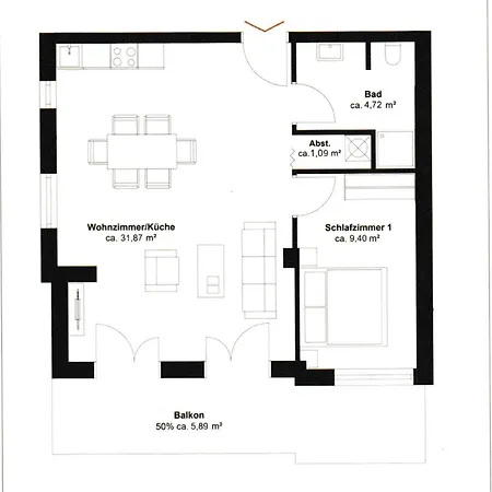 Villa Bergfrieden Whg 06 Mit Balkon & Meerblick Goehren (Ruegen)